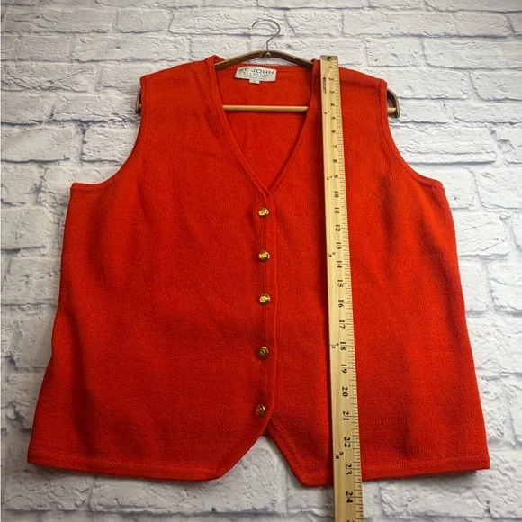 Vintage St. John 3 Piece Knit Suit in “Pumpkin Orange” Size L. Dog Show. Luxury. - Picture 15 of 16